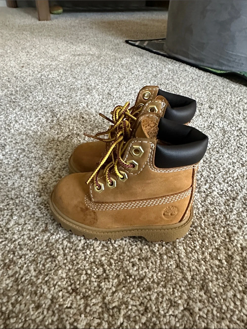 Timberland Toddler Wheat/Tan Lace-Up Waterproof Boots